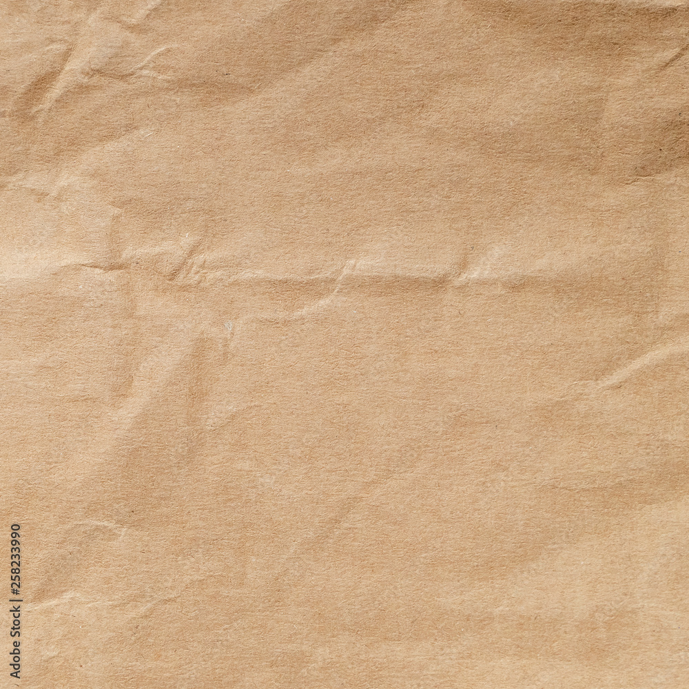 Brown crumpled paper texture background. Brown crumpled paper texture background.