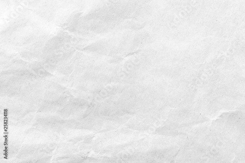 White crumpled paper texture background. Close-up.