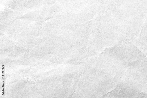 White crumpled paper texture background. Close-up.