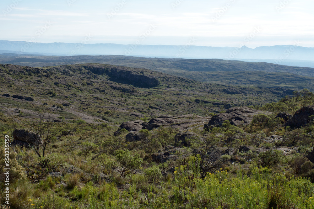 The view at Cerro Blanco reserve, near Tanti and Los Gigantes, Cordoba, Argentina