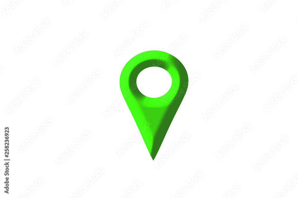 Map mark. Map destination symbol. 地図の目印。地図の目的地の記号