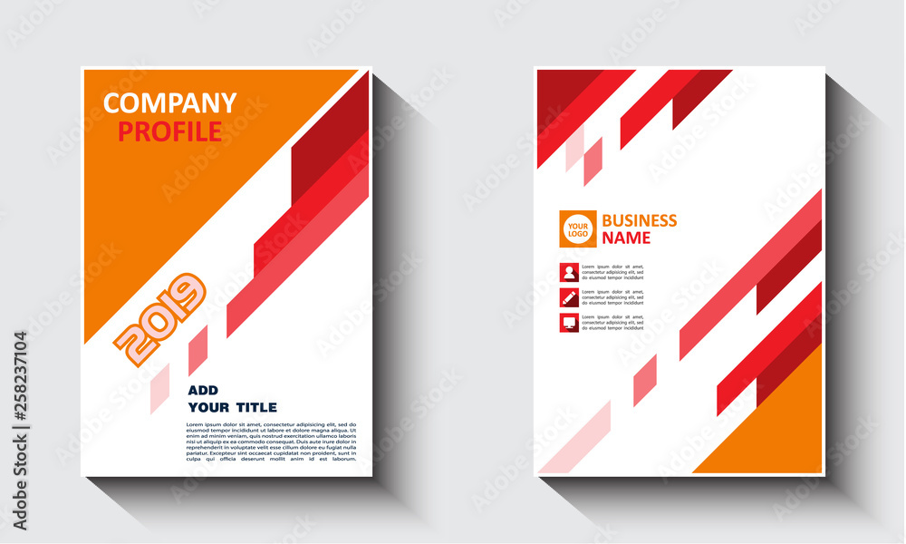 Business vector set company profile Business vector set company profile