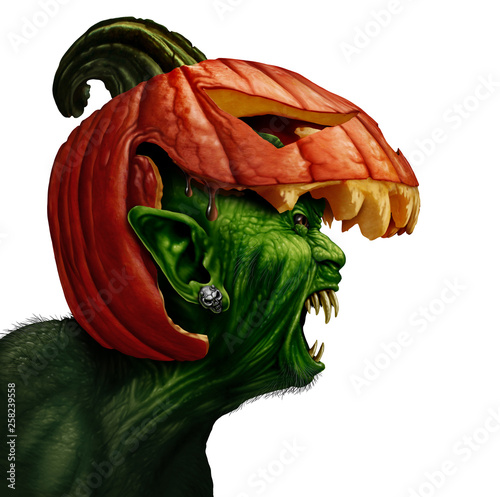 Halloween Pumpkin Monster photo