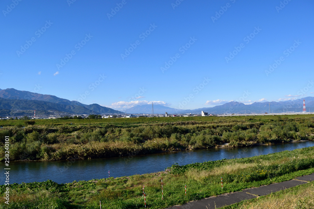 笛吹川河川敷 笛吹川河川敷