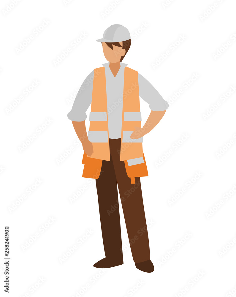 industrial worker avatar character