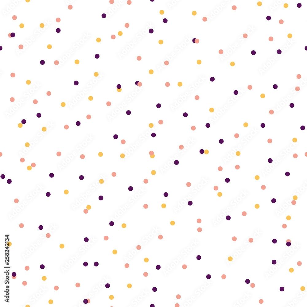 Colorful tiny confetti dots seamless pattern background Colorful tiny confetti dots seamless pattern background