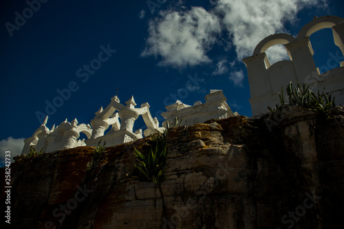 Mucugê/Bahia/Brazil-08/24/2018: The Byzantine cemetery Santa Isabel, in the Chapada Diamantina, was built in 1886 after an outbreak of cholera in the region, which killed several diamond explorers.