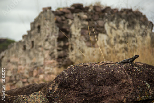 Igatu/Bahia/Brasil-08/25/2018: The ruins left by the diamond exploration in the Chapada Diamantina region are what make Igatu the so-called Machu Picchu in Brazil.