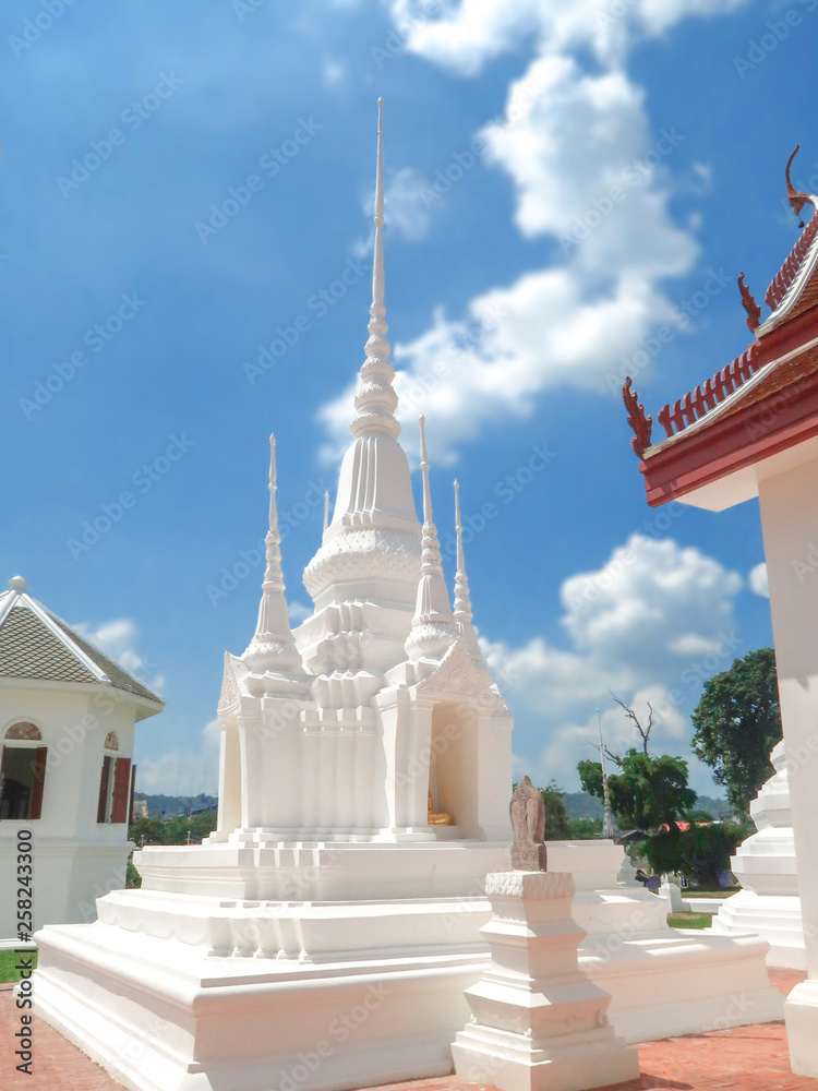 Wat Uposatharam, temple at Uthai Thani, Thailand.