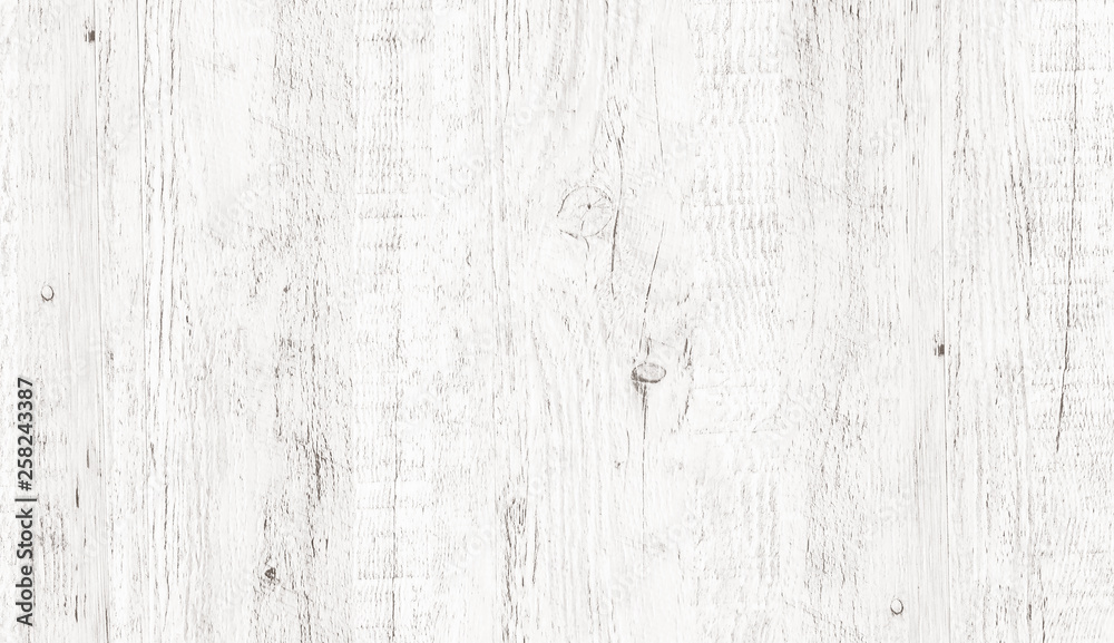Fototapeta premium White wood pattern and texture for background. Close-up.