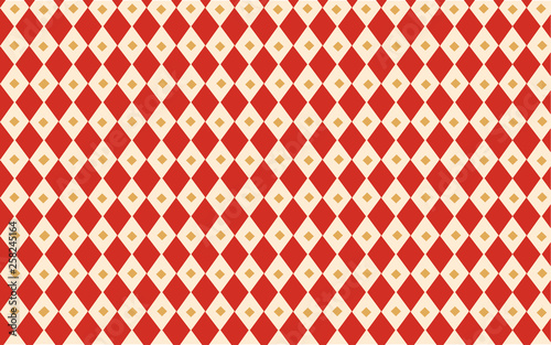 Circus red and white Harlequin Classic vintage Wallpaper