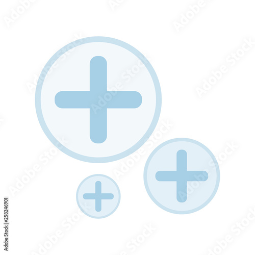 medical cross set icons