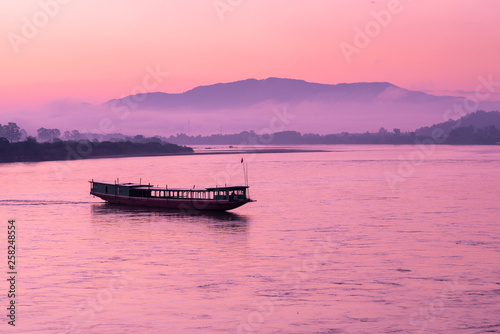 The sailors in the river morning lifestyle
