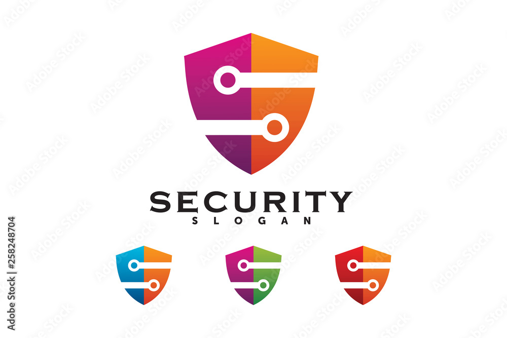 letter s shield logo company template element letter s shield logo company template element
