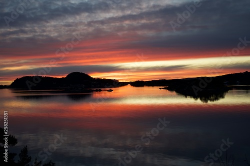 Sunset Fjord Norway © Kirsten Solgård