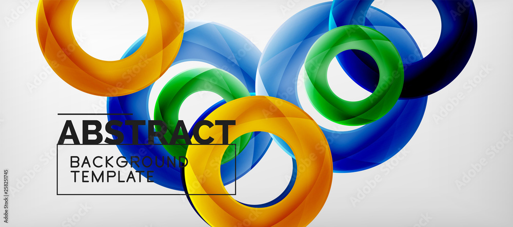 Vector rings abstract background Vector rings abstract background