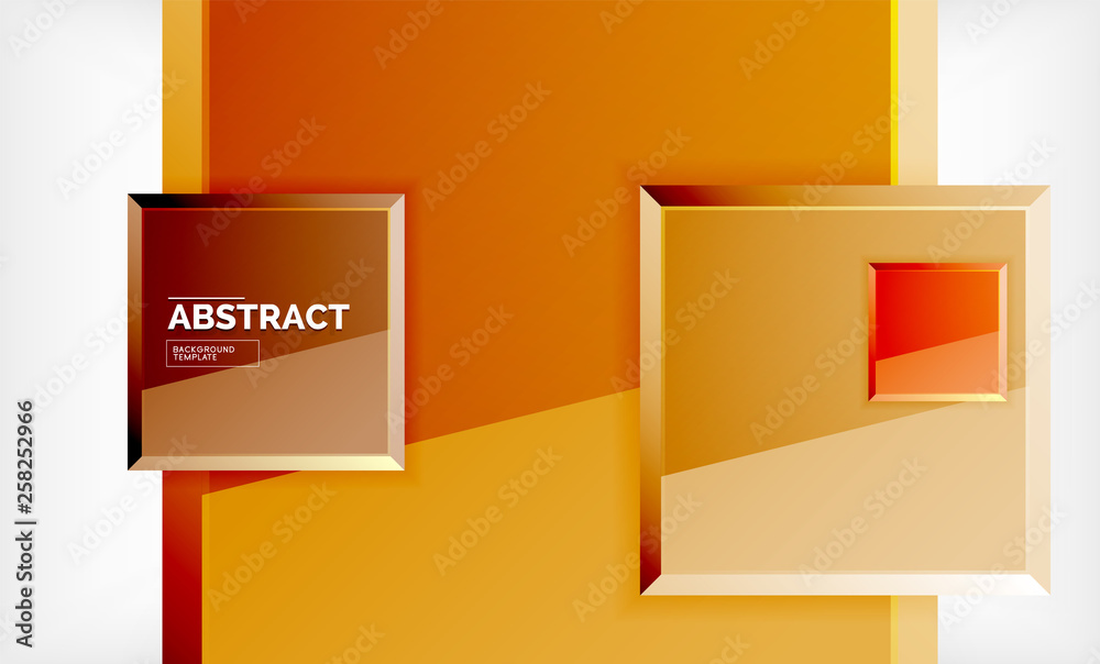 Square geometrical background Square geometrical background