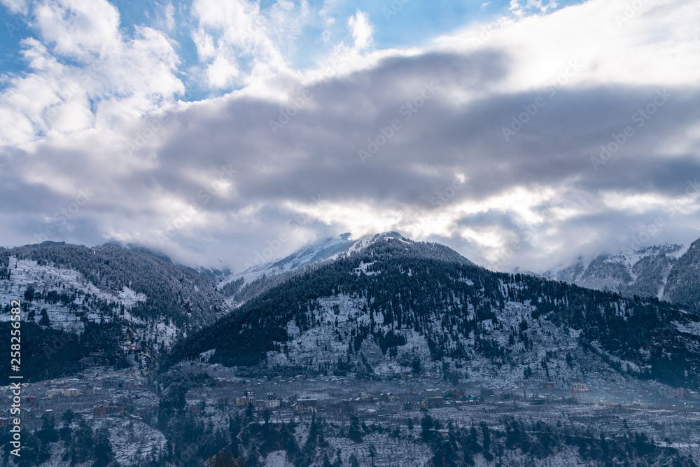 Dramatic Landscape In Himachal Pradesh During Winter