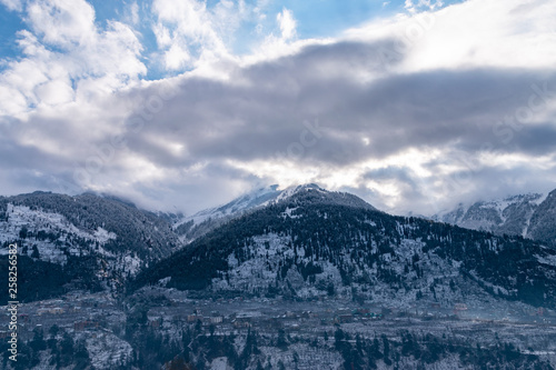 Dramatic Landscape In Himachal Pradesh During Winter