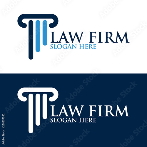 Pillar Logo Design for law firm, attorney or university