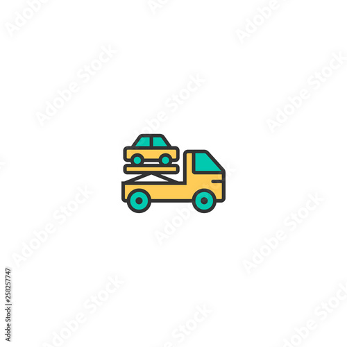 Crane icon design. Transportation icon vector design