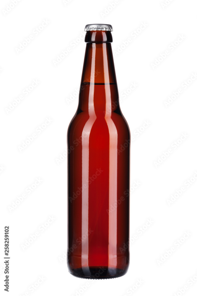 Bottle of dark beer isolated on white background Bottle of dark beer isolated on white background
