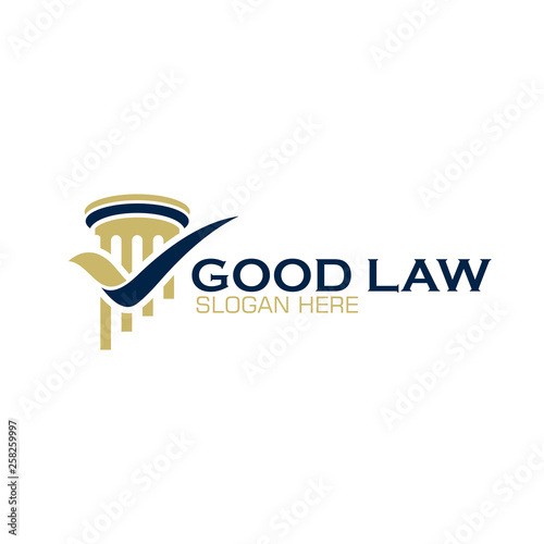 Pillar Logo Design for law firm, attorney or university