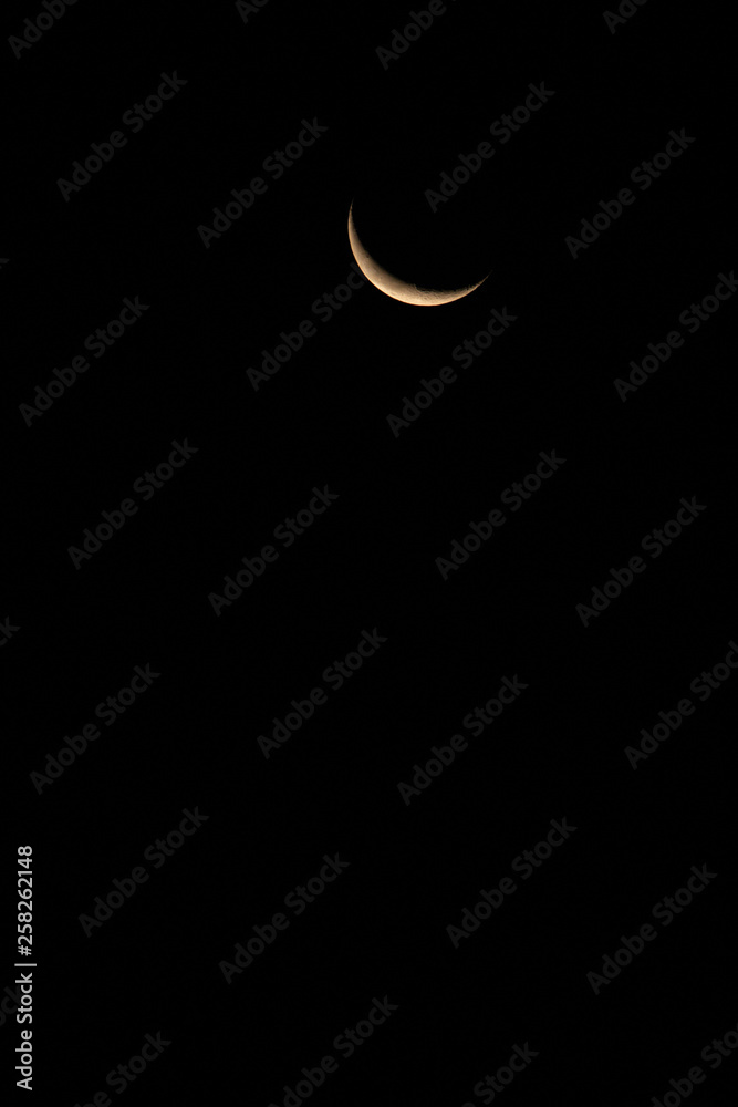 Crescent in the morning Crescent in the morning