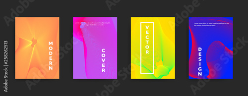 Vector abstract banner design. Bright colorful geometric background for flyers, brochures, books.