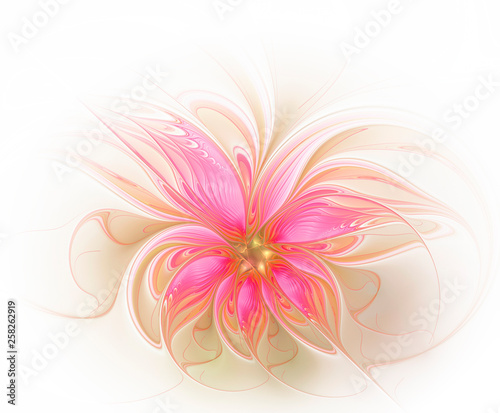 Beautiful pink fractal flower © svetlanass13