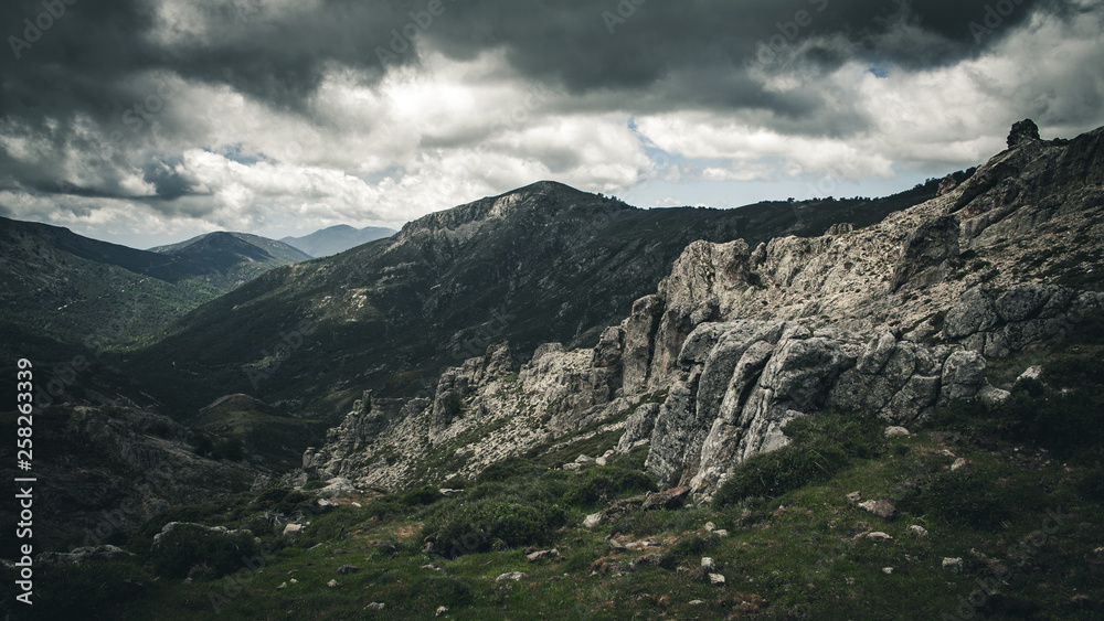 Naklejka premium Korsikas alpine Welt.
