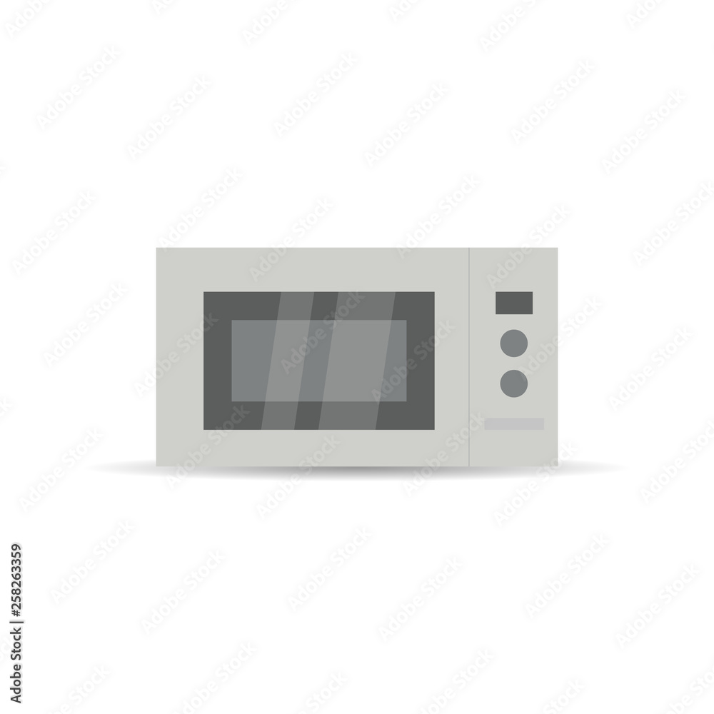 Fototapeta premium Microwave oven isolated on white background