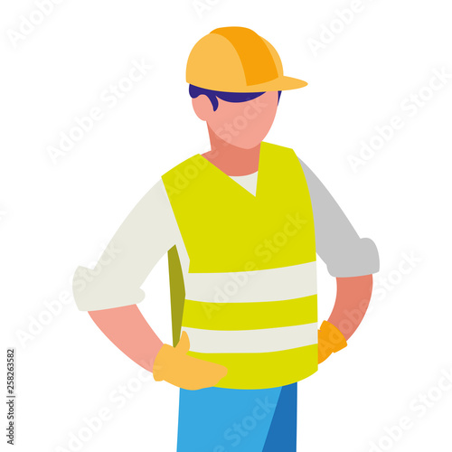 industrial worker avatar character