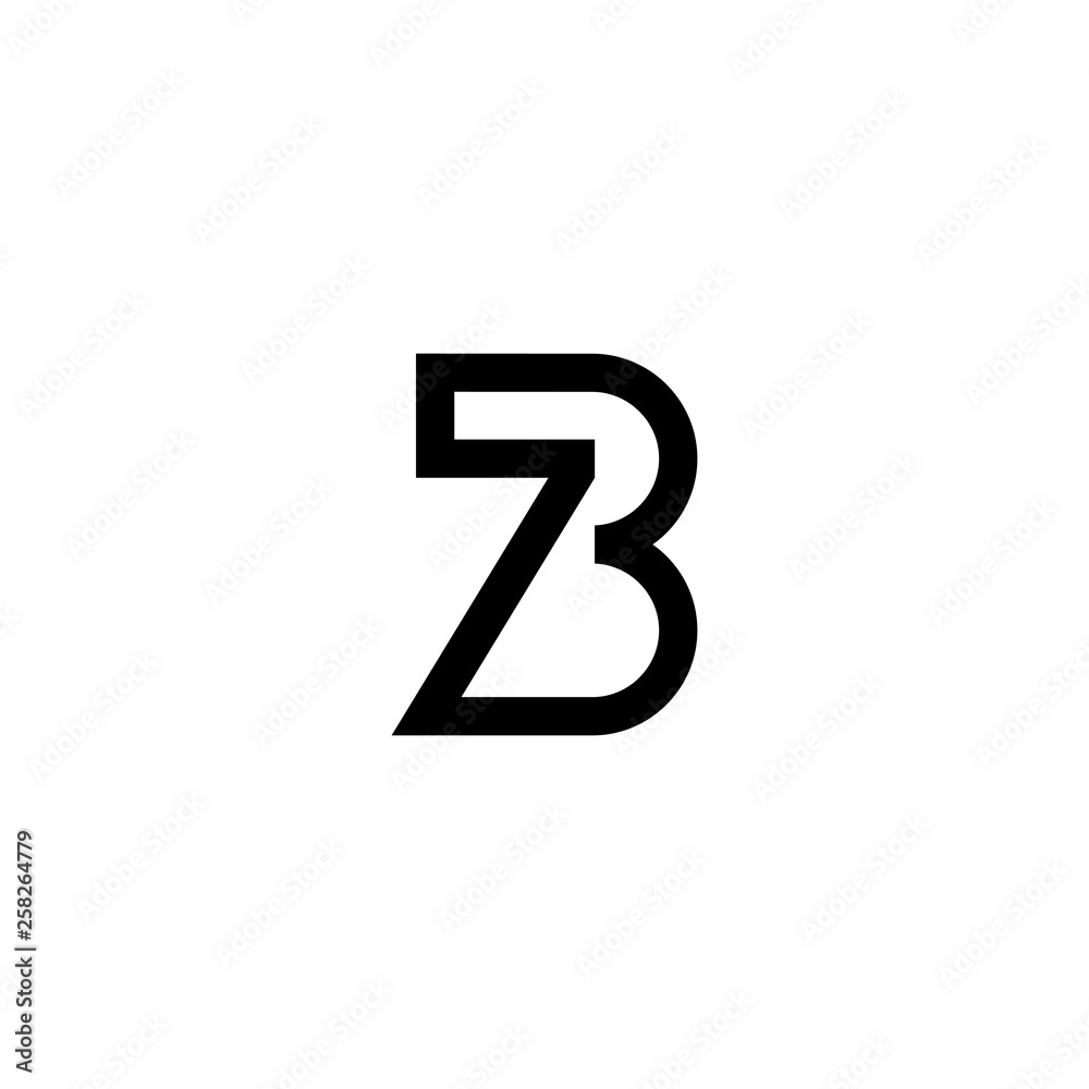 illustration logo combination from 7 and 3 logo design concept illustration logo combination from 7 and 3 logo design concept