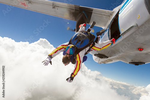 Skydiving photo. Tandem.
