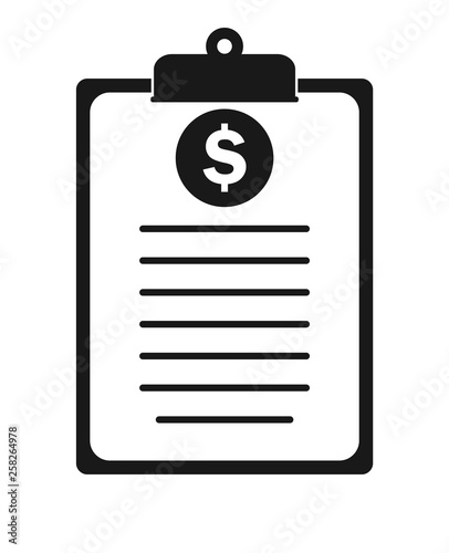 Invoice Icon.Flat style vector EPS.