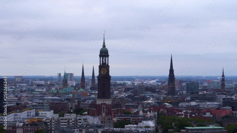 Timelapse of St. Michaelis (Michel) in Hamburg Timelapse of St. Michaelis (Michel) in Hamburg
