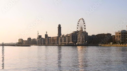 Lungomare di Bari a port city overlooking the Adriatic Sea, as well as the capital of the Puglia region, in southern Italy