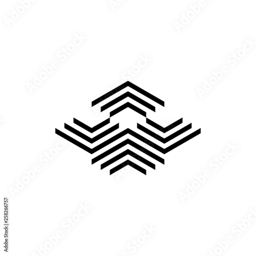 Abstract symbol logo design concept