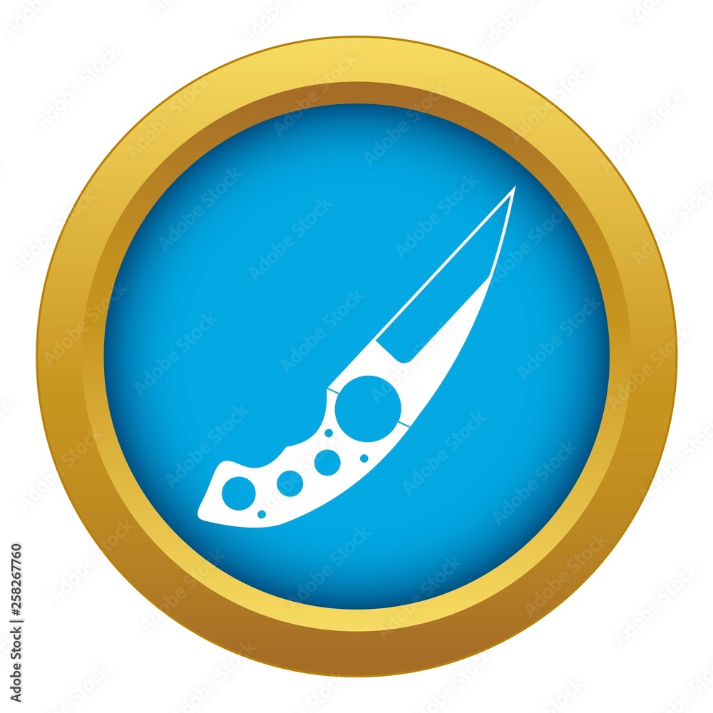 Small knife icon blue vector isolated on white background for any design Small knife icon blue vector isolated on white background for any design