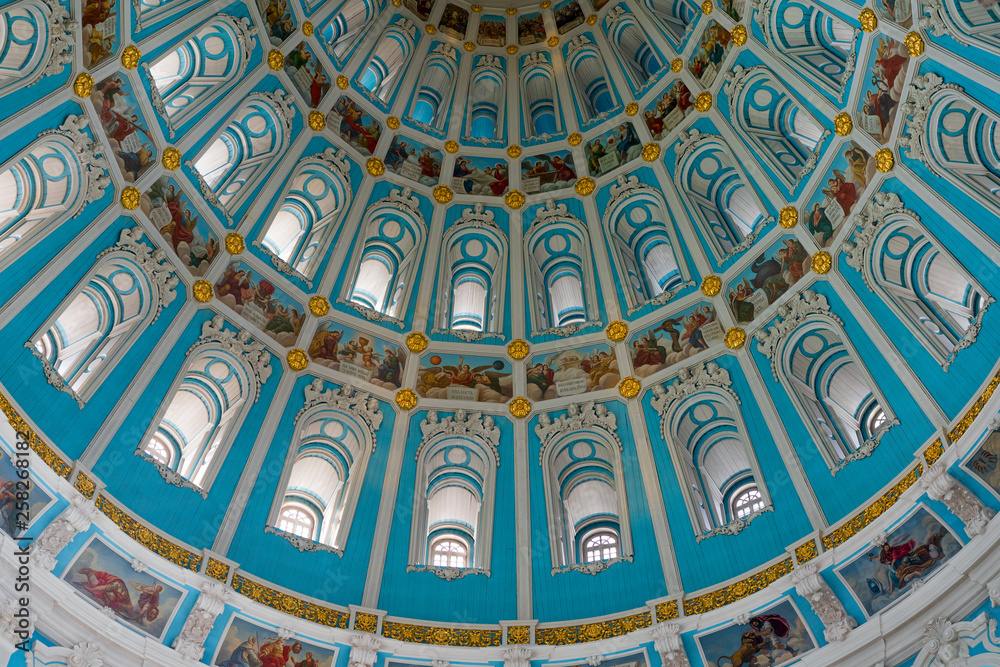 decorative elements inside the Russian Orthodox Church