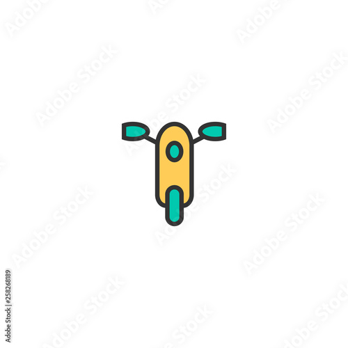 Motorbike icon design. Transportation icon vector design