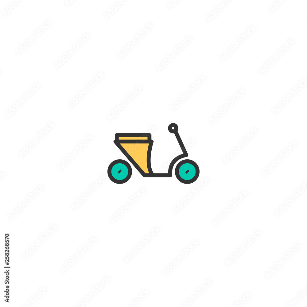 Motorcycle icon design. Transportation icon vector design