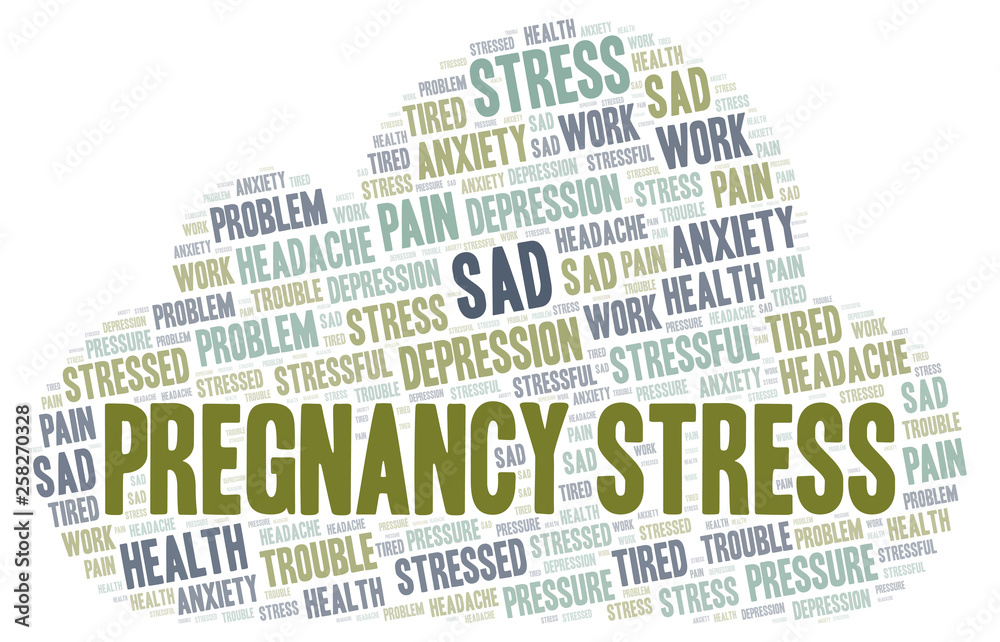 Pregnancy Stress word cloud.
