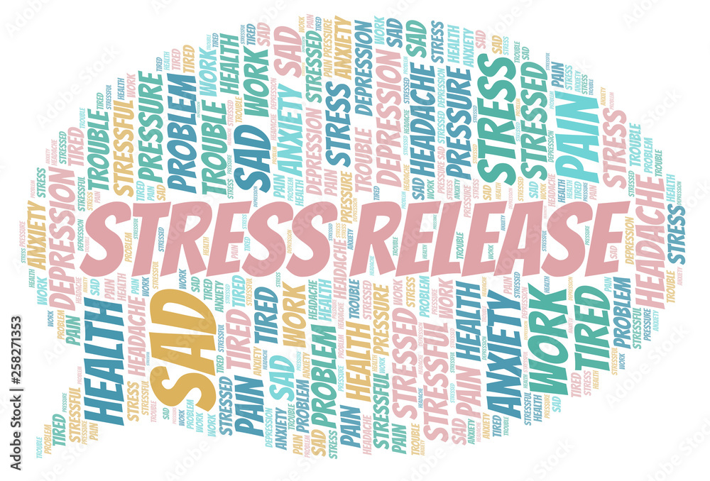 Obraz premium Stress Release word cloud.