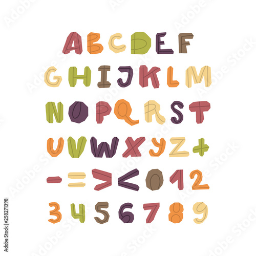 ABC Bold Vector set