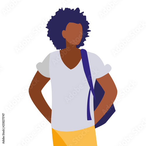 young black boy student modeling