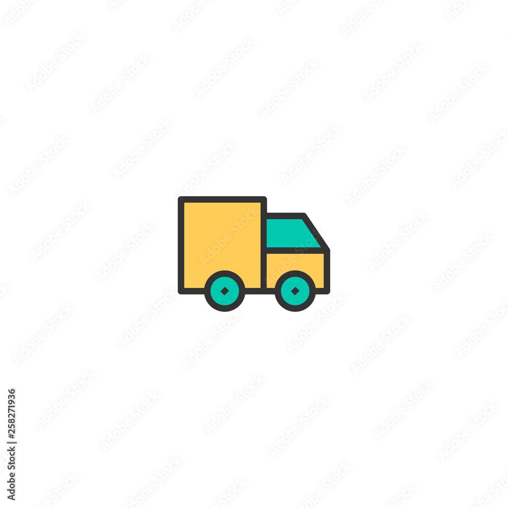 Truck icon design. Transportation icon vector design Truck icon design. Transportation icon vector design