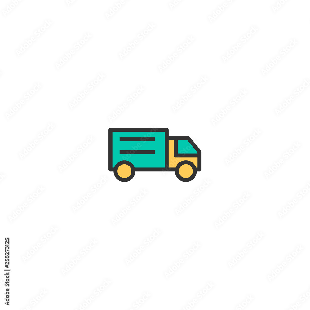Truck icon design. Transportation icon vector design Truck icon design. Transportation icon vector design