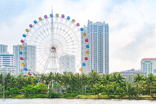Ferris wheel in Zhanjiang Seaside Park